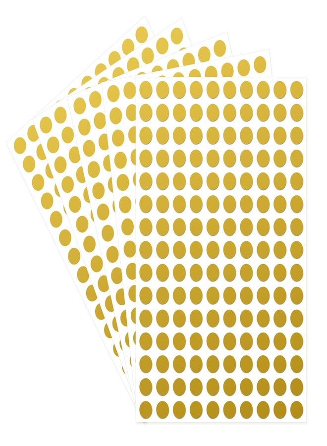 starboling ملصقات دائرية ذهبية اللون ذاتية اللصق - 3/8 بوصة، 3000 قطعة، ملصقات دائرية ملونة للمكتب، الفصل الدراسي، بيع المرآب - Image 1
